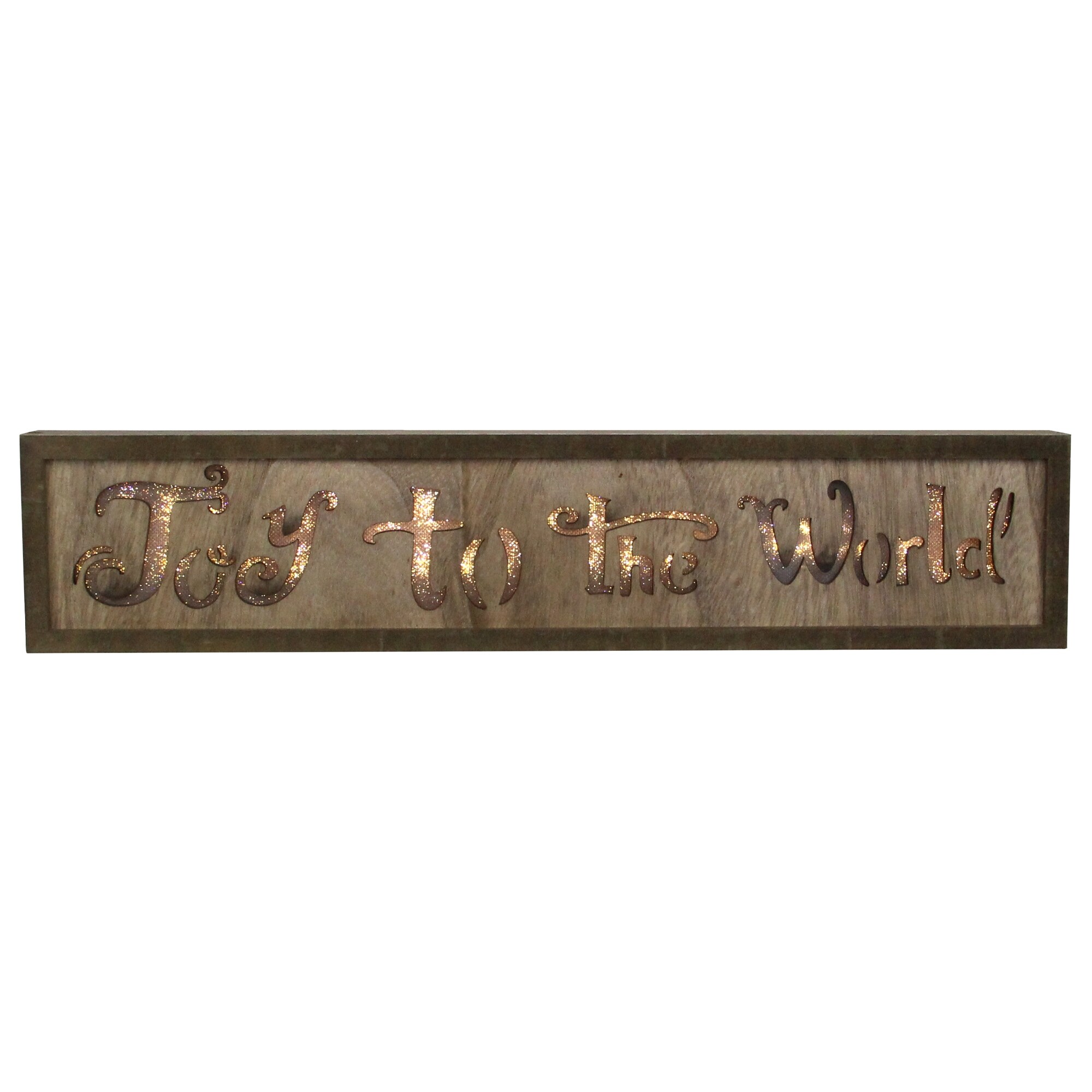 Shop 15 75 Lighted Wooden Joy To The World Christmas Wall