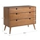 preview thumbnail 9 of 8, Clark Oak Finish 3-drawer Dresser by iNSPIRE Q Modern