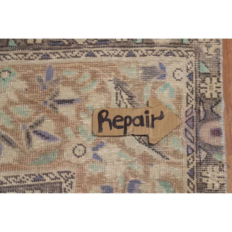 Medallion Tabriz Persian Vintage Rug Oriental Handmade Wool Carpet - 9'3" x 12'4"