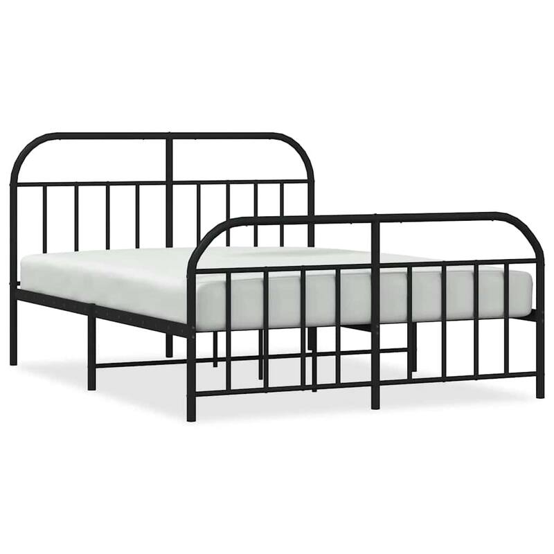 vidaXL 12 Inches Metal Bed Frame No Mattress