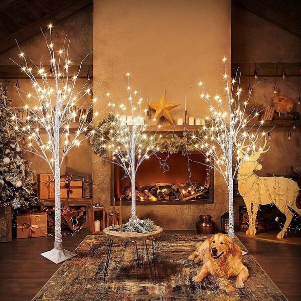 Outdoor artificial christmas trees with white lights cheap