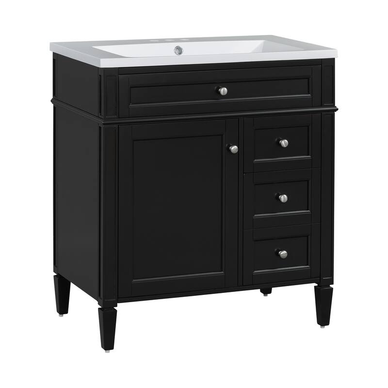 30"Wall Mounted Bathroom Vanity with Resin Sink