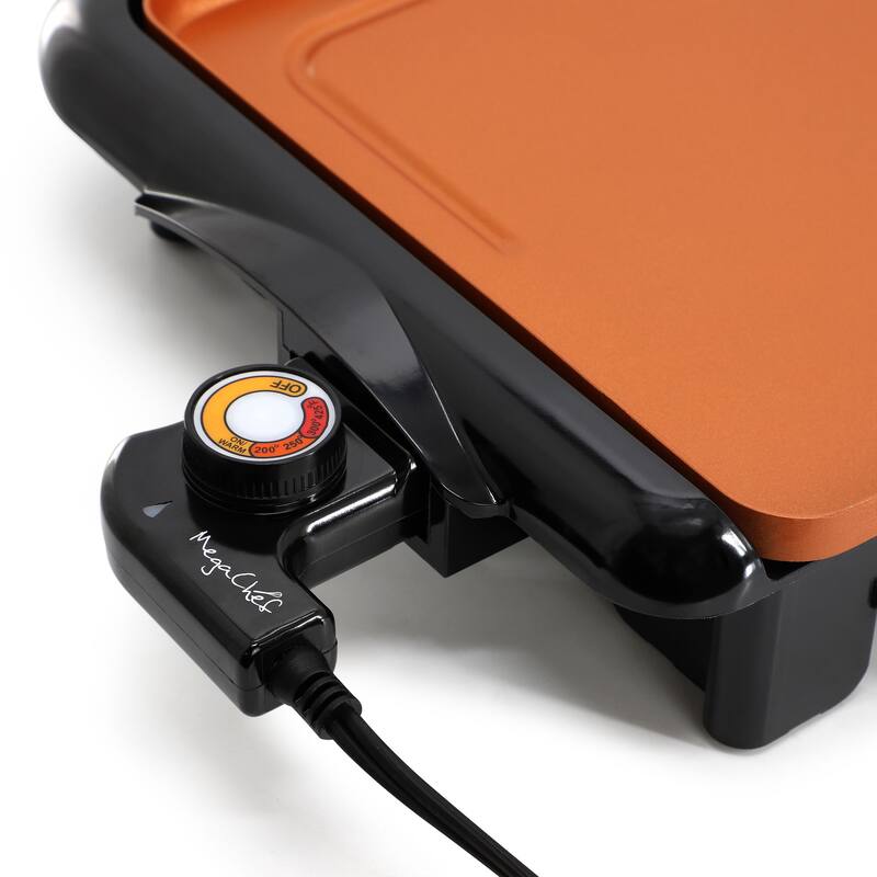 18.89 Inch Copper Coating Nonstick Electric Griddle with Temperature Control