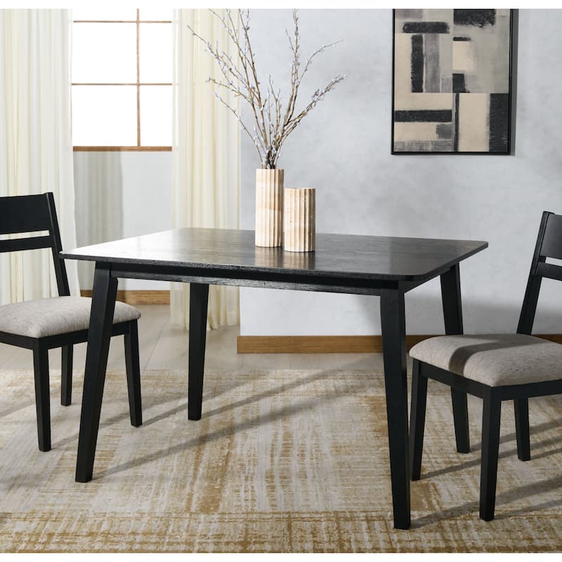 SAFAVIEH COUTURE Bellalexa 48-Inch Wood Dining Table - 48"W x 36"D x 30"H - Black