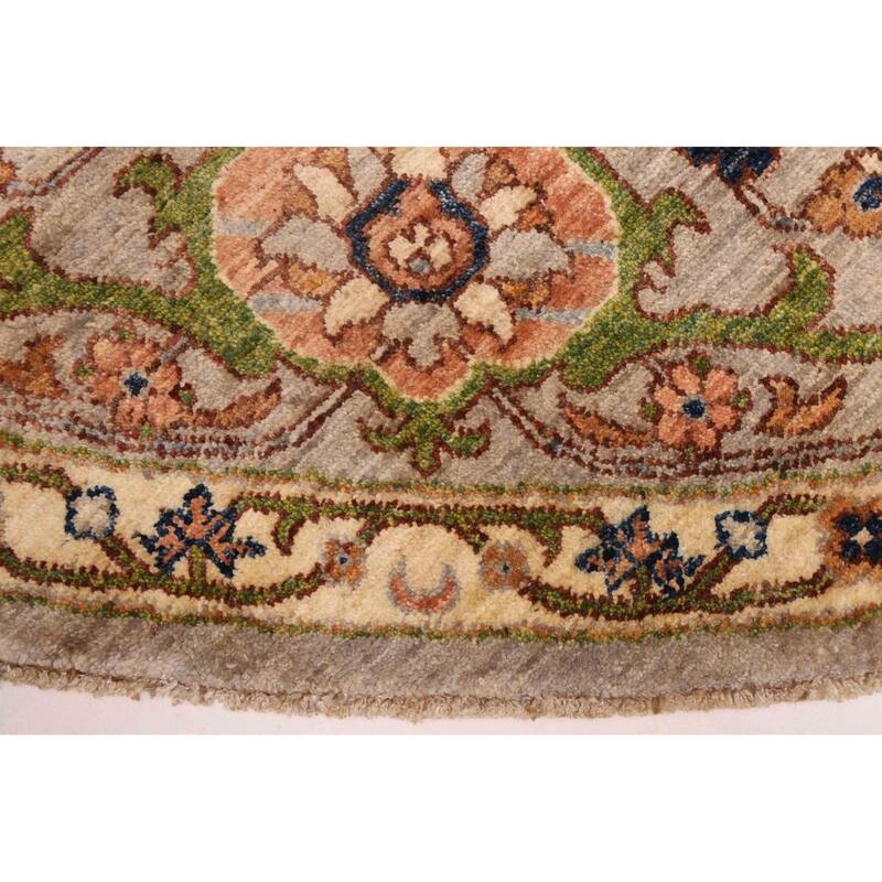 ECARPETGALLERY Hand-knotted Aryana Light Grey Wool Rug - 8'2 x 8'4