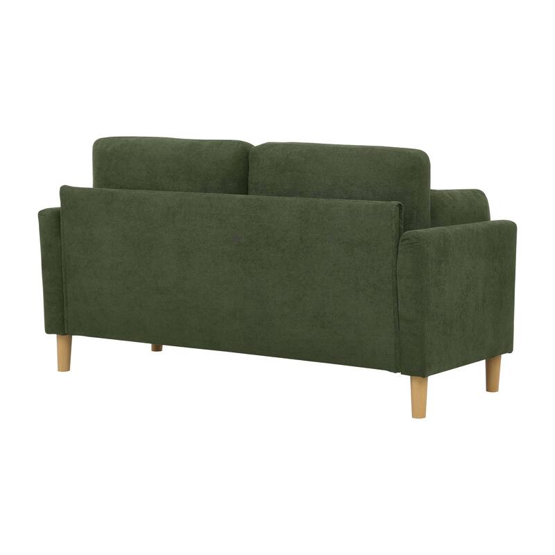 Minimalist Upholstered Sofa - 2 Seats - 30.5" D x 66" W x 35" H