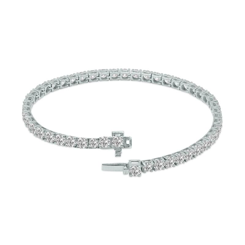 Marquee 8 Carat TW Lab Grown Diamond Tennis Bracelet in 14K White Gold