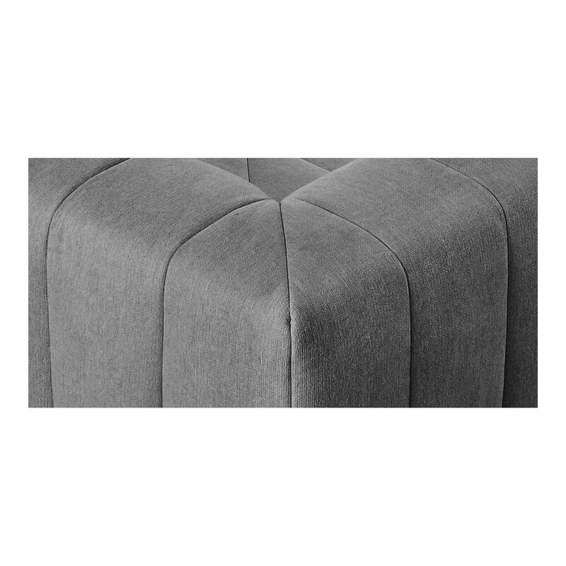 Aurelle Home Lilly Modern Channel-Stitched Modular Sectional Corner Chair