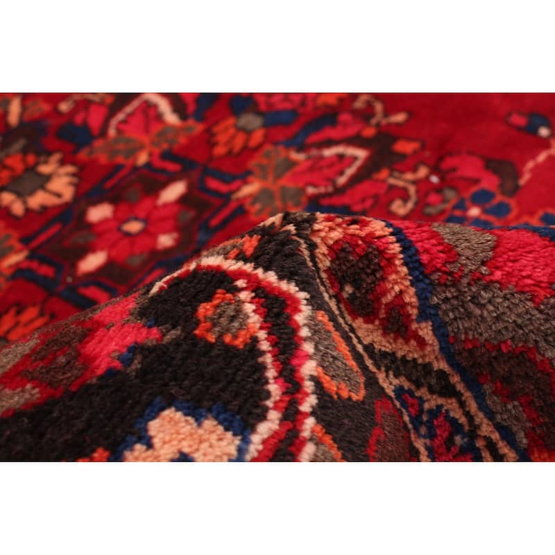 Hand-knotted Caucasus Kula Red Wool Rug - 4'9 x 7'7/4'9" x 7'7"