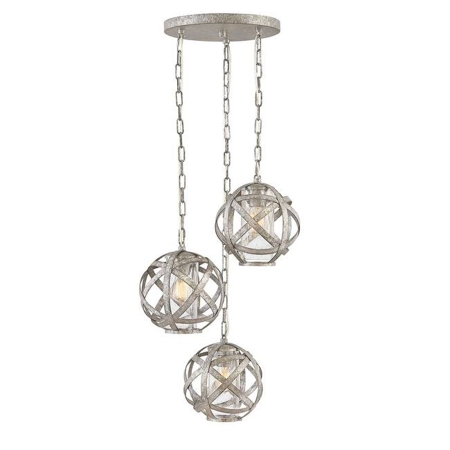 Hinkley Lighting Carson 3 Light 21" Wide Outdoor Open Air Multi Light - Weathered Zinc