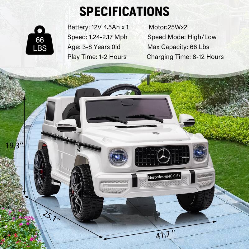 Electric Licensed Mercedes-Benz Ride on Toy Car for Kids Best Gifts