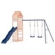 preview thumbnail 14 of 20, vidaXL Swing Set Outdoor Backyard Wooden Playground Equipment for Kids Age 3-8