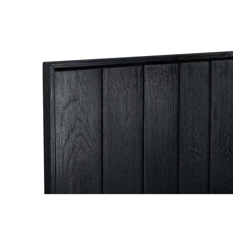 Carnaby Platform Bed Frame in Black Wood
