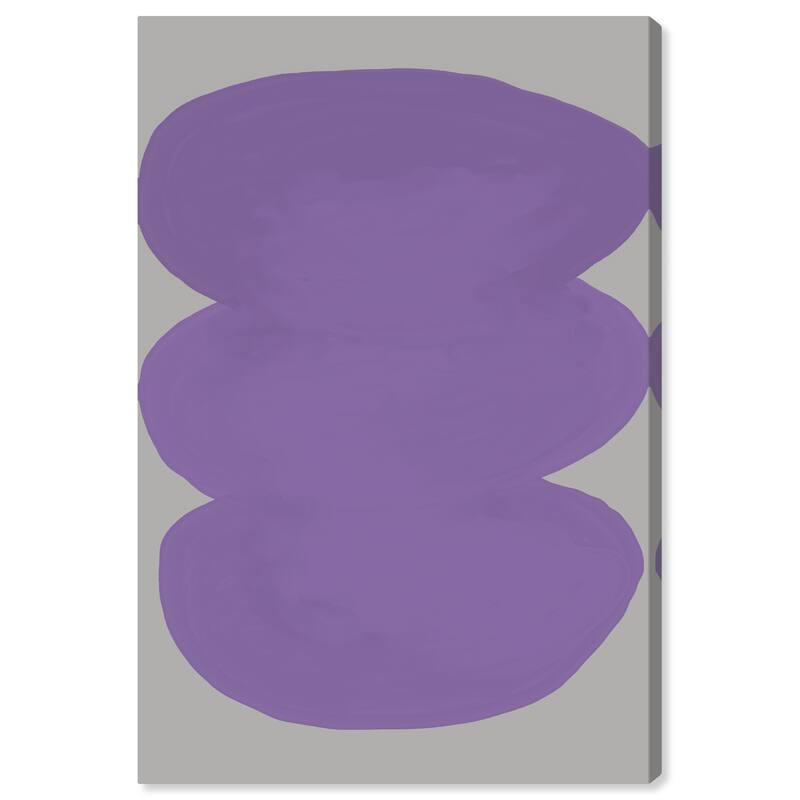 Wynwood Studio Canvas Abstract Three Eggplants Purple and Modern & Contemporary Wall Art Canvas Print