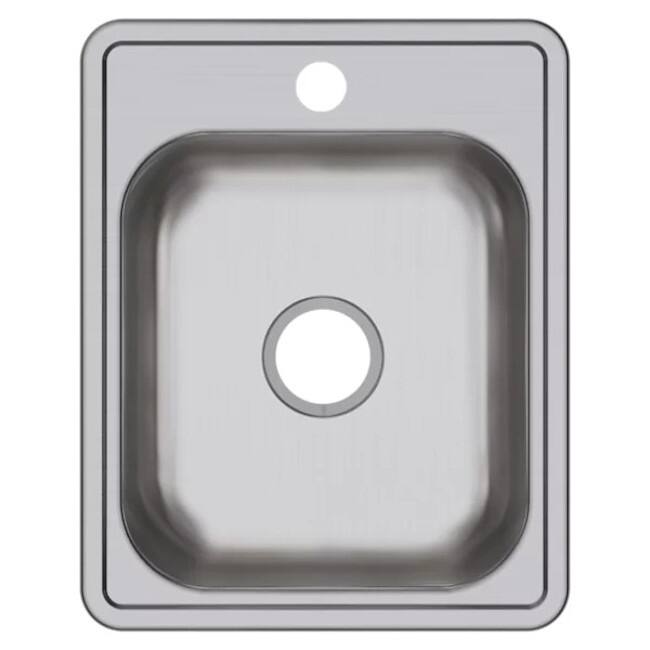 Elkay Dayton 17" Drop In Single Basin Stainless Steel Bar Sink