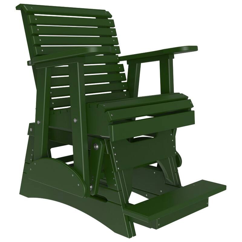 Poly Lumber Plain Rollback Balcony Glider - 2' - Green