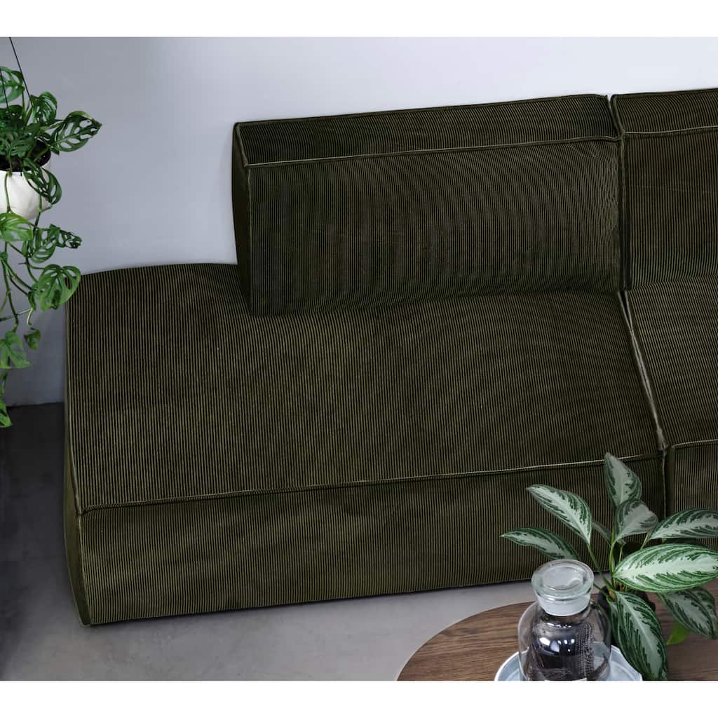 Rye Studio Deep Seat Modular Open End Chaise