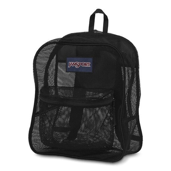 black mesh backpack