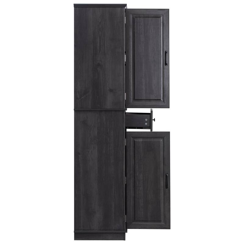 Pantry Cabinet with 3 Pull Out Cabinet and 2 Drawers