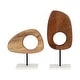 preview thumbnail 5 of 10, Kate and Laurel Yoakes Wood and Marble Art Sculptures - 2 Piece