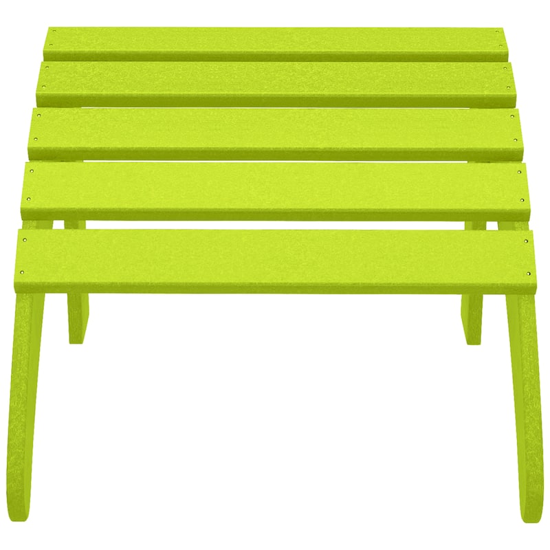 Aderson Outdoor Poly Adirondack Chair with Ottoman