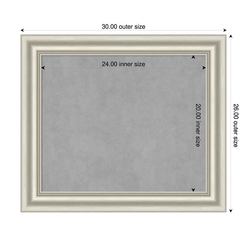 Amanti Art Sophia Gold Framed - 30 x 26 in - Sophia Silver