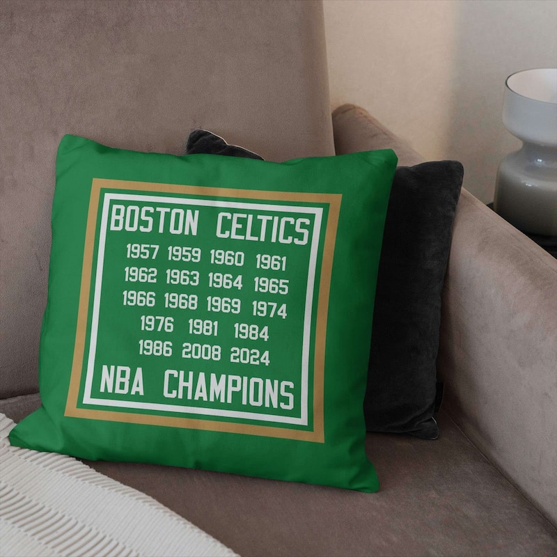 NBA Boston Celtics 2024 NBAMC Historic 18 Inch Throw Pillow