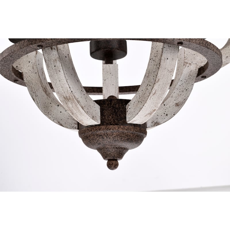 Nelly 19 Inch Farmhouse Rustic Water drop Pendant 5-Light