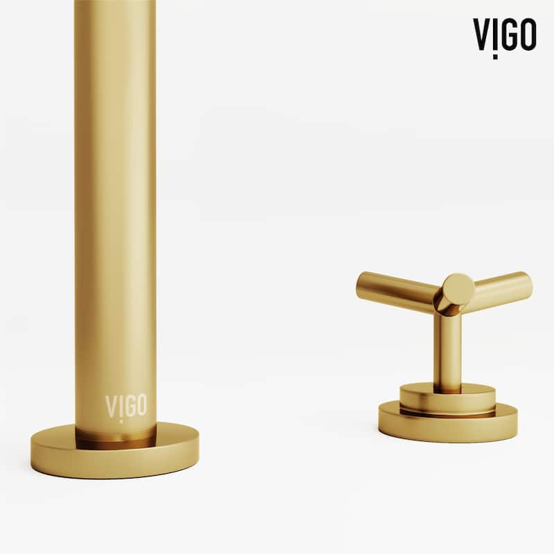 VIGO Jewel 9" H 2-Handle Widespread Bathroom Faucet