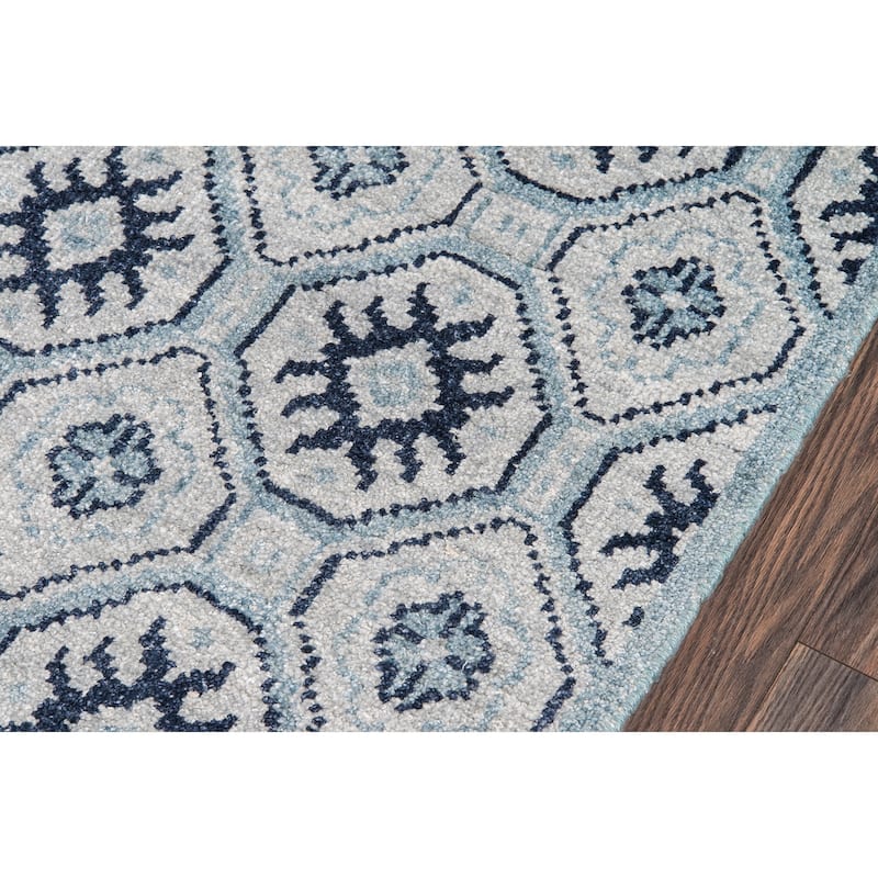 Momeni Nova Hand Knotted Viscose Contemporary Geometric Area Rug