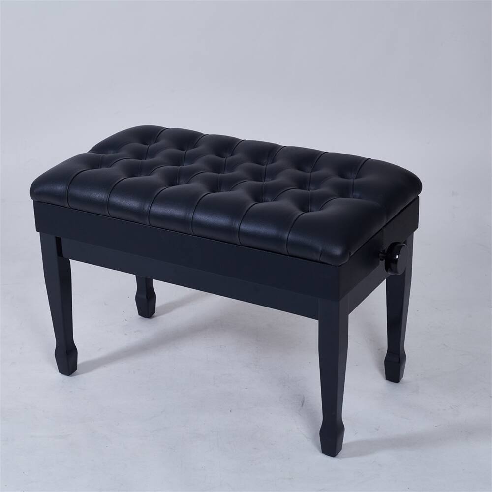 Liveditor29inch Piano Bench Horse Leg Black Solid Yes 8 X 11 Mid Century Modern Rectangle Cherry Cotton Ottoman Included Bonded Leather Dailymail