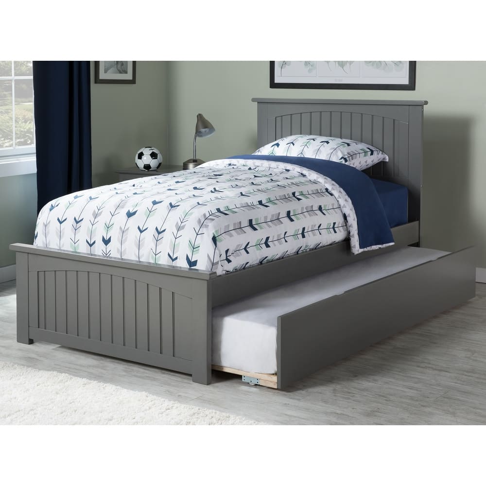 Nantucket Bed with Matching Footboard and Twin XL Trundle