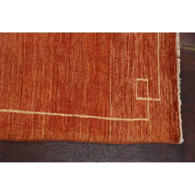 Gabbeh Kashkoli Oriental Runner Rug Wool Hand-knotted Staircase Carpet - 2'8" x 9'0"