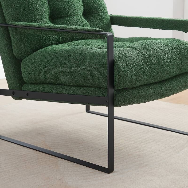 Art Leon Mid-Century Modern Tufted Accent Chair