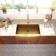 preview thumbnail 3 of 9, Lordear 30/33/36 Inch Stainless Steel Sink Farmhouse Apron Front Deep Single Bowl Gold Kitchen Sink with Accessories