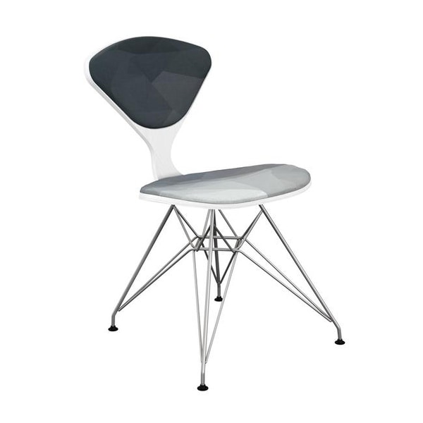 Nyekoncept White Chrome Emmet Eiffel Chair Midnight Nyekoncept White Chrome Emmet Eiffel Chair Midnight Topography Free Shipping Today 22082260