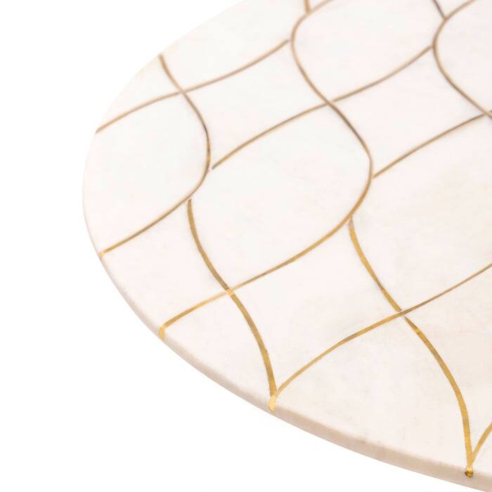 Miranda Marble Lazy Susan 16"