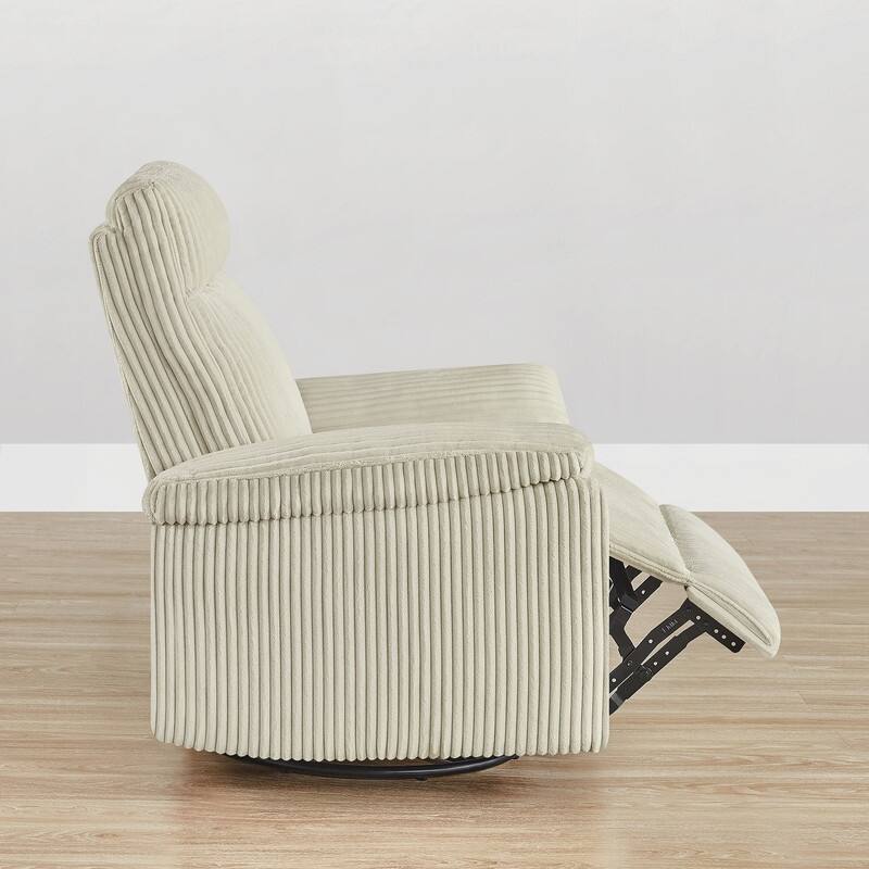 Spruce & Spring Manual Swivel Glider Recliner for Nursery