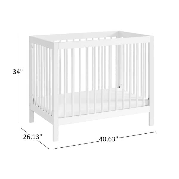 dimension image slide 1 of 2, Essential 4 in 1 Mini Crib