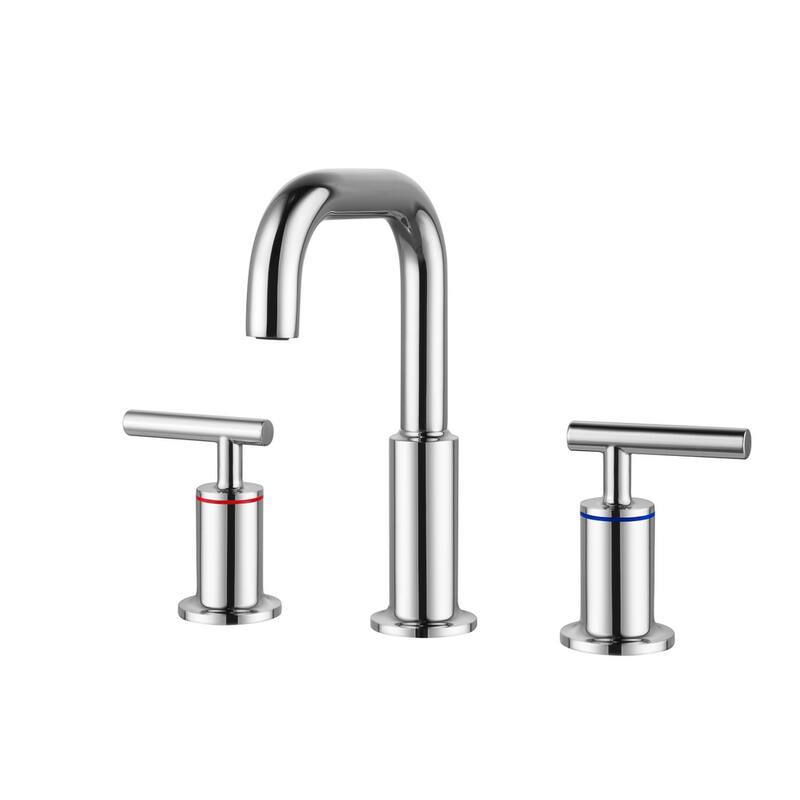 Indigo Home 8 inch Widespread Double Handle Bathroom Faucet