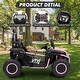 preview thumbnail 7 of 23, 24V Ride On Car Utv 2 Seater, Off-Road Kids Electric Vehicles with Metal Frame