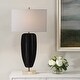 preview thumbnail 2 of 7, Uttermost Kure Black Table Lamp - 30.25" H X 16" W X 10" D
