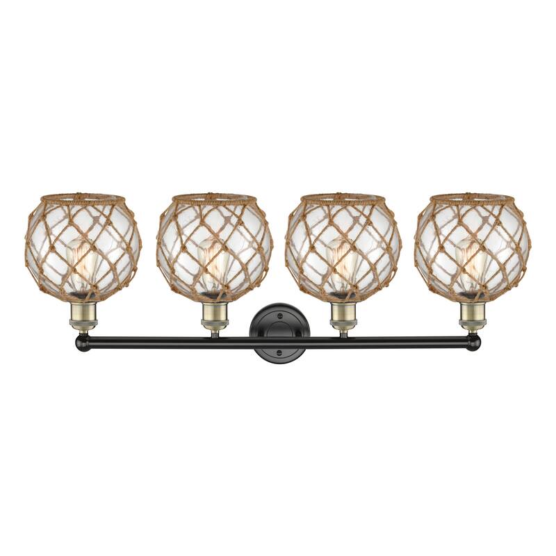Innovations Lighting Endless Possibilities Edison - Farmhouse Rope - 4 Light 35" Bath Vanity Light