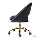 preview thumbnail 92 of 107, Savas Height Adjustable Swivel Velvet Task Chair with Gold Base