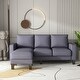 Sofa Modern Fabric Living Room Furniture L Shape Sofa Couch Dark Grey ...
