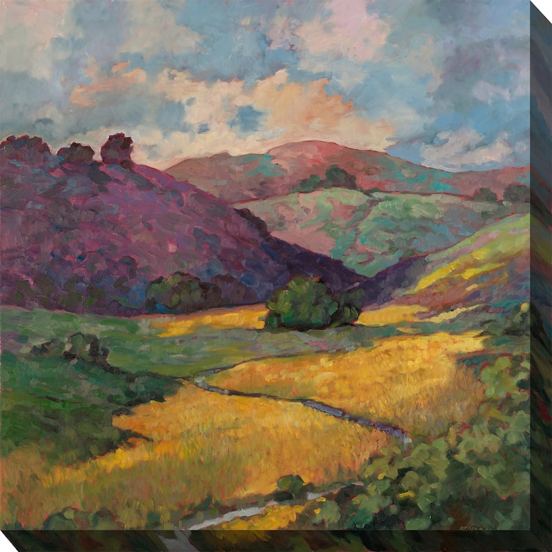 Golden Hillside All Weather Outdoor Wall Décor