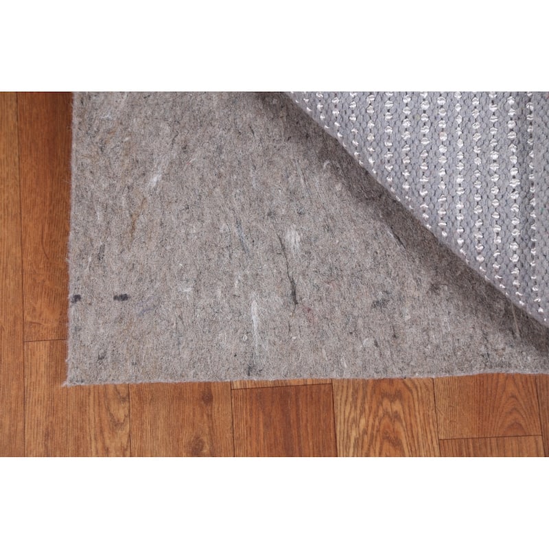 Hand Knotted Oriental Polyester Carpet Modern Contemporary Beige & Ivories Shaggy Area Rug - 4' 9'' X 2' 8''