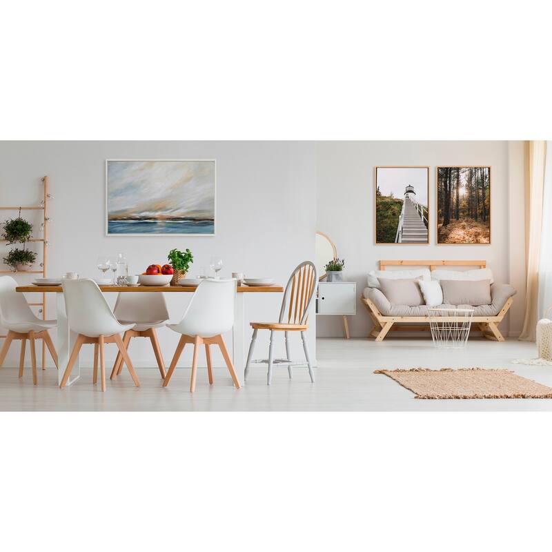 Kate and Laurel Sylvie Sunday Morning Framed Canvas by Mary Sparrow