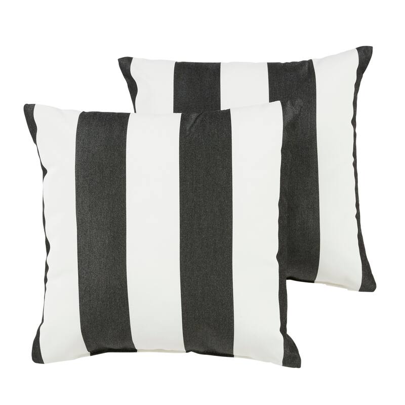 Sorra Home Sunbrella Outdoor Knife Edge Pillow Set of 2 - Cabana Classic