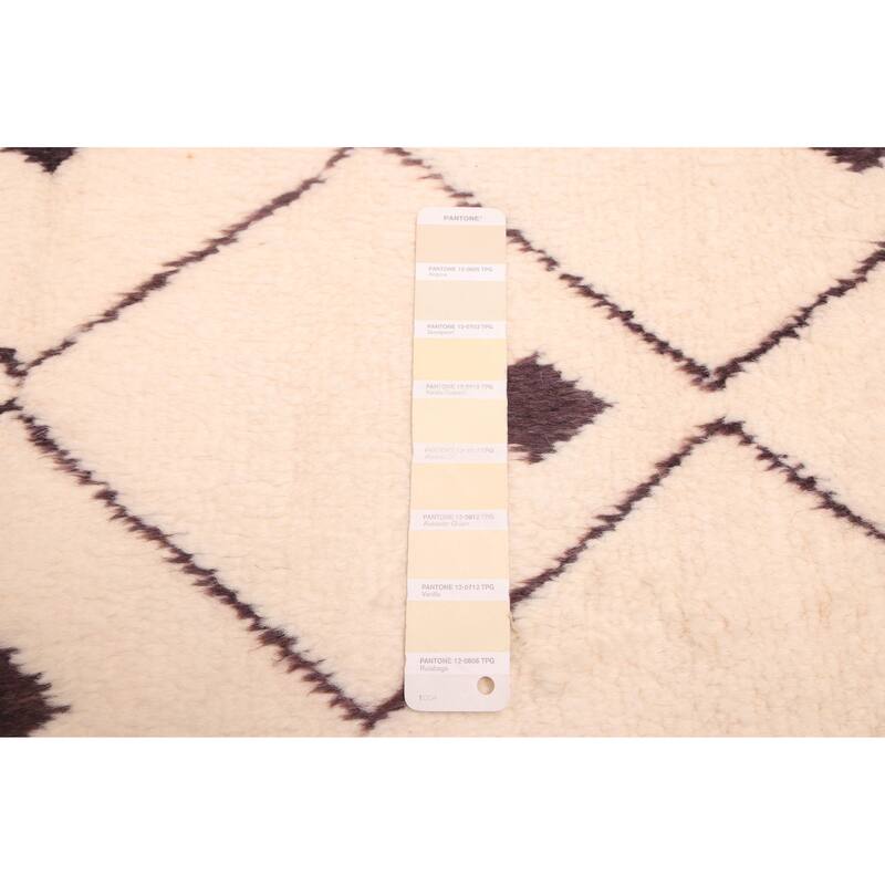 ECARPETGALLERY Hand-knotted Pak Finest Marrakesh Cream Wool Rug - 5'2 x 6'7